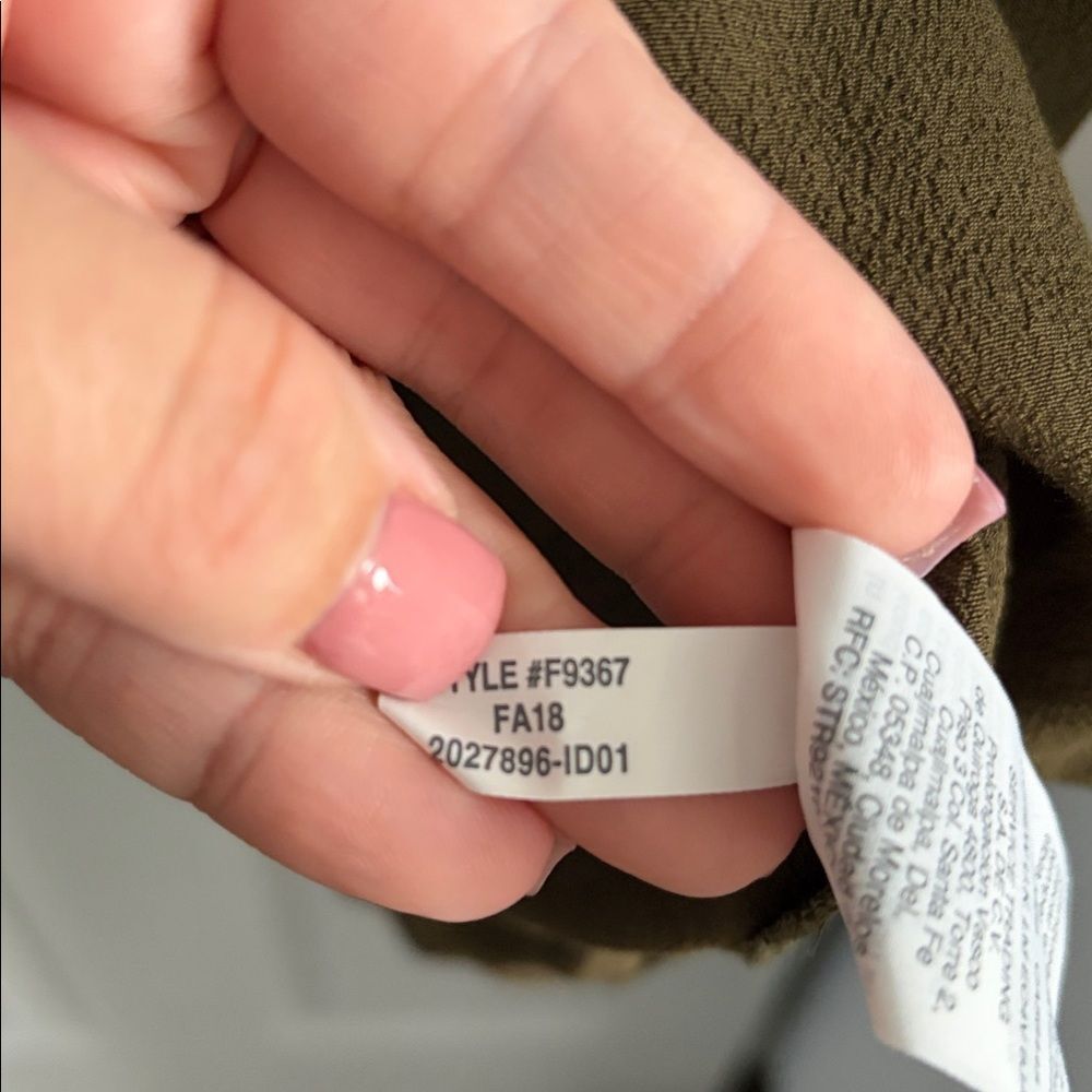 Madewell Central Drapey Shirt Kale Size XXL NEW - Picture 7 of 8